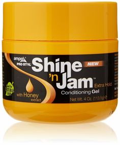 Ampro Shine 'n Jam Conditioning Gel, Extra Hold 4 oz Unique Braided Hairstyles, Edge Control, Cool Braid Hairstyles, Braid Out, Natural Honey, Styling Gel, Hair Gel, Hair Strengthening, Treated Hair