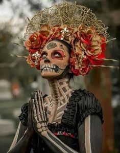 Scary Costumes, Skull Makeup, Fx Makeup, Halloween Make Up, Maquillage Halloween