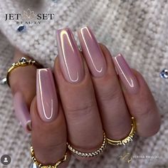 61+ Stunning Pink Chrome Nail Ideas For 2025 - DrExplains Rose Gold Nail Art, Rose Gold Nails Design, Gold Chrome Nails, Golden Nails, Easter Nail Designs