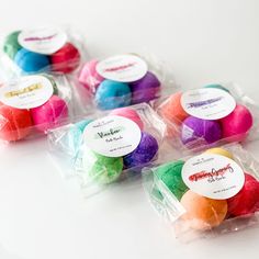 Dive into a splash of magic with our Bath Bomb Packs! Perfect for little ones or anyone looking to add a pop of fun to their bath routine, these packs come with four mini bath bombs. Each bomb fizzes into action, bubbling up and releasing vibrant colors and enchanting scents to turn your tub into a fairytale lagoon. Bath Bomb Package Ideas, Bath Bomb For Kids, Bath Bomb Ingredients, Bath Routine, Spa Birthday, Bath And Body Shop, Soap Recipe, Bath Time Fun, Small Bath