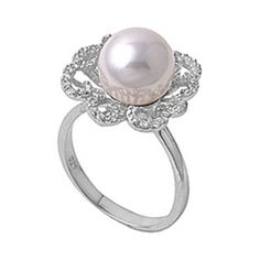 White Cubic Zirconia Simulated Pearl Micro Pave Flower Ring Sterling Silver Band 925 Jewelry Female Size 6 All our silver jewelry is crafted from .925 silver also commonly referred to as sterling silver. Sterling silver is the standard for beautiful high-quality silver jewelry and can not be replicated by lower priced silver plated jewelry. It is 92.5% pure silver, mixed with alloys to add strength and durability to stand the test of time. We promise superior service which includes fast shipping, great communication, and Walmart's refund policy. Keep your fine jewelry shiny and elegant by storing it properly. Jewelry needs to be stored in a dry area, preferably away from air in a jewelry box or plastic bag. Avoid exposure to harsh chemicals. Use a polishing cloth to remove tarnish build-up Sterling Silver Pearl Ring Fine Jewelry, Elegant White Gold Flower Ring With Cubic Zirconia, Silver Diamond Flower Shaped Jewelry, Silver Flower Shaped Jewelry With Diamond Accents, Elegant Flower-shaped Cubic Zirconia Rings, Classic Silver Diamond Flower Ring, Elegant Silver Flower Shaped Ring, Elegant Silver Pearl Ring Stamped 925, Elegant Sterling Silver Pearl Ring Stamped 925