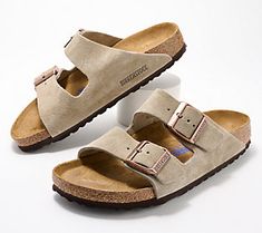 Step into a pair of Birkenstocks, and there's no going back. These world-famous two-strap Arizona sandals have a timeless and recognizable design that can fit into any wardrobe. From maxi dresses to acid-washed denim, Birkenstock effortlessly creates a laid-back aesthetic.    Of course, Arizona Birkenstocks are known for more than their looks. A high-quality, durable leather upper hugs the foot for stability while also providing ventilation. The cork-latex footbed is also specially contoured, wi Dream Christmas, Shoulder Cardigan, No Going Back, Drop Shoulder Cardigan, Two Strap Sandals, Shoe Wishlist, School Clothes, Christmas 2024, Washed Denim