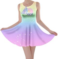 This will Soo be my Easter dress ♥️ Pastel Goth Dress, Goth Dresses, Japanese Fashion Kawaii, Geeky Fashion, Fashion Kawaii, Velvet Scrunchie, Racerback Dress, Easter Dress, Fashion Board