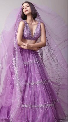 Lavender Imported Net Lehenga Choli Elegant Lavender Lehenga With Sheer Dupatta, Elegant Lavender Sets With Sheer Dupatta, Elegant Lavender Choli For Festive Occasions, Lavender Organza Wedding Set, Elegant Lavender Lehenga For Party, Reception Lavender Lehenga With Dupatta, Lavender Wedding Sharara With Sheer Dupatta, Lavender Lehenga With Dupatta For Reception, Lavender Sharara With Sheer Dupatta For Wedding