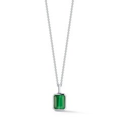 Emerald Cut Malachite Necklace Sterling Silver 4.50gm 10mm x 8mm Malachite .50" Length of Pendant 20" + 2" Chain Length Lobster Lock Made in New York Classic Green Necklace With Rectangular Pendant, Green Pendant Necklace With Polished Finish, Green Polished Pendant Necklace, Polished Finish Pendant Necklace With May Birthstone, Polished Finish Pendant Necklace For May Birthstone, Green Polished May Birthstone Necklaces, Green Necklaces With Polished Finish For May Birthstone, Green Polished Finish Necklace For May Birthstone, Green Polished Necklace For May Birthstone