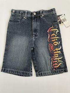 Y2k Shorts Outfit, Boys Denim Jeans, Ecko Unlimited, Y2k Shorts, Boys Denim, Denim Jean Shorts, 2000s Fashion