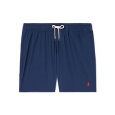 Polo Ralph Lauren's 'Traveler' swim shorts are cut in a comfortable mid-length shape, so you can be active in them on the beach. They're made from moisture-wicking stretch-shell and lined in lightweight mesh. Be Active, Mens Swim Shorts, Shorts For Men, Ralph Lauren Collection, Mr Porter, Swim Shorts, Mid Length, Moisture Wicking, Mens Shorts