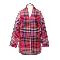 Rachel Zoe Pink Blue Plaid Woven Wool Blend Jacket Coat Size Small New Condition, Never Worn. Get Ready To Take Some Cute Fall Pics In This Jacket From Rachel Zoe! A Woven Plaid Design Will Keep You Warm Yet Stylish Through All Those Chilly Months. A Classic Seasonal Staple That's Perfect For Layering. Pair With A Turtleneck And Jeans For An Insta-Worthy Look That's Sure To Get You A Ton Of Likes. Size Small 52% Polyester, 36% Wool, 9% Acrylic, 3% Other Fibers Front Single Snap Button Closure Un Plaid Outerwear For Spring Daywear, Spring Daywear Plaid Outerwear, Multicolor Long Sleeve Outerwear For Work, Plaid Outerwear For Fall Daywear, Multicolor Lapel Collar Outerwear For Fall, Pink Outerwear For Daywear In Fall, Purple Casual Blazer For Fall, Casual Purple Blazer For Fall, Multicolor Long Coat For Work