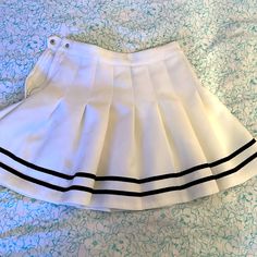 Women’s Tennis Skirt, Pleated. Size 6-Juniors. Never Worn, Tag Are Not On, But The Skirt Is Cute And In Great Condition. Originally Purchased At H&M Preppy Lined Tennis Skirt For School, White Preppy Tennis Skirt For School, White Pleated Tennis Skirt In Preppy Style, Fitted White School Uniform Skirt, White Cotton School Skirt, White Fitted Tennis Skirt For School Uniform, White Fitted School Uniform Skort, White Pleated School Uniform Skirt, Preppy White Mini Skirt For School