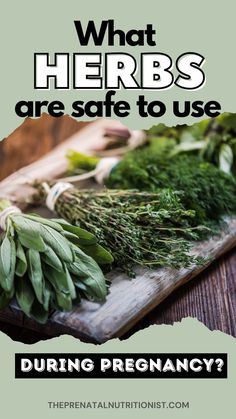 A quick and easy overview of safe herbs and herbs to avoid during pregnancy. Also some tips for adding herbs to your diet while pregnant. #herbsduringpregnancy #pregnancysafeherbs #herbsforpregnancy #tipsforherbsduringpregnancy Diet While Pregnant, Herbs, Diet