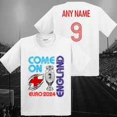 Please leave note to seller with the name and number you would like printed and feel free to message anytime with questions you may have. White T-shirt With Sublimation Print For Fans, Custom Print T-shirt For Sports Events, Fan Merchandise Sublimation T-shirt With Text Print, Graphic Tee With Letter Print And Short Sleeves, Letter Print Graphic Tee With Short Sleeves, Short Sleeve Sublimation Print T-shirt For Sports Events, Short Sleeve T-shirt With Sublimation Print For Sports, Sporty White T-shirt For Customization, Customizable Team Spirit Crew Neck T-shirt