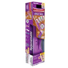 the packaging is purple and has two toothbrushes in it's package,