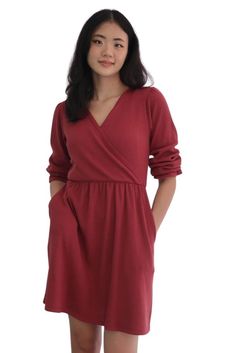 Adrienne Waffle Nursing Dress in Sienna Cute Nursing Outfits, Nursing Friendly Dress, Maternity Nursing Dress, Waffle Fabric, Figure 8, Nursing Clothes, Knitwear Dress, Nursing Dress, Maternity Nursing