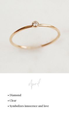 April Birthstone Ring / Birthstone Rings / Stackable Rings / | Etsy Minimalist Everyday Diamond Birthstone Ring, Everyday Diamond Open Ring With Birthstone, Minimalist Birthstone Diamond Ring For Anniversary, Minimalist May Birthstone Promise Ring, Minimalist Diamond Ring With Birthstone For Anniversary, Gold Diamond Ring With Birthstone For Everyday, Everyday Minimalist Birthstone Ring, Minimalist 14k Gold Birthstone Ring As Gift, Minimalist Everyday Birthstone Ring With Simple Design