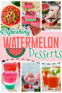 refreshing watermelon desserts with text overlay