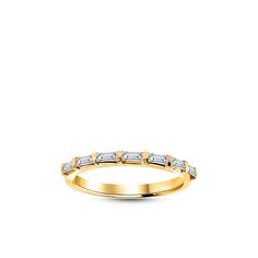 "Baguette Cut Diamond Half Etenity Ring/ 14K Gold Channel Baguette Eternity Band/ Bamboo Diamond Ring/ Unique Diamond Wedding Band/ Gift ╰► Specifications ➤ Made to Order.  ➤ Made in Turkey. ➤ 14K Gold ➤ Custom Gold Color: Rose Gold, Yellow Gold, White Gold ➤ Total CTW: 0.40 Carats ➤ Width of Band: 2.00mm ➤ Setting Type: Channel ➤ Natural Earth-Mined & Non-Conflict Diamonds ➤ Ready to Ship in 1 Week ╰► Stone Specifications ➤ Natural Earth-Mined Diamonds ➤ Baguette Cut Diamonds: 7 pieces of 2.90x1.25mm ➤ Carat Weight: 0.40 Carat ➤ Color: G ➤ Clarity: SI If you have any additional questions about this ring, just hit the \"Ask a Question\" button (just to the right of the price) and we will get back you within a few hours.  Be sure to hit \"favorite\" on the right so it remains in your favori Channel Set Baguette Rings For Anniversary, Baguette Channel Set Rings For Anniversary, Timeless Baguette Cut Half Eternity Diamond Ring, Timeless Half Eternity Baguette Cut Ring, Timeless Baguette Cut Eternity Band With Diamond Accents, Yellow Gold Baguette Jewelry With Channel Set, Baguette Cut Eternity Band With Diamond Accents, Luxury Baguette Ring For Formal Occasions, Everyday Luxury Baguette Cut Diamond Rings