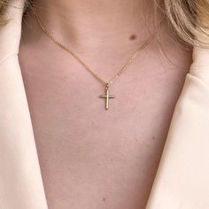 14k Cross Charm - Nashelle Tarnish Resistant Rose Gold Cross Pendant Jewelry, Rose Gold Tarnish-resistant Cross Pendant Jewelry, Classic Tarnish Resistant Cross Jewelry, Classic Tarnish-resistant Cross Jewelry, 14k Gold Tarnish-resistant Cross Pendant Jewelry, 14k Gold Cross Pendant Jewelry For Everyday, Tarnish Resistant 14k Gold Cross Pendant, Elegant 14k Gold Filled Cross Jewelry, Gold Jewelry With Cross Pendant For Everyday