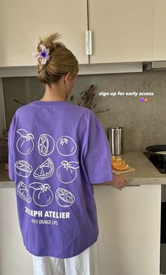 Fruit T shirt Easy 30 day return policy Purple Summer Tops With Graphic Design, Summer Purple Tops With Graphic Design, Purple Graphic Design T-shirt For Summer, Summer Purple Graphic Design T-shirt, Summer Purple T-shirt With Logo Print, Summer Purple Logo Print T-shirt, Fruit T Shirt, Graphic Shirt Design, Wallet Minimalist