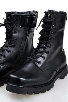 Father's Day Gifts Men Black Boots, Black Military Boots, Black Boots Men, Combat Boots Men, Military Combat, Urban Street Style, Combat Boot, Military Boots, New Man