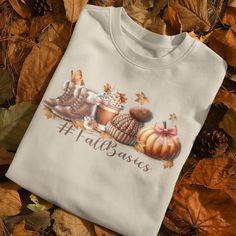 Embrace the cozy vibes of the season with our Fall Aesthetics Sweater, designed to capture the essence of autumn's charm. This sweater features a warm and inviting design, perfect for those who love autumnal decoration and the cozy comforts of fall. Whether you're sipping on a pumpkin spice coffee, enjoying a walk through the colorful foliage, or snuggling up with a good book by the fire, this cozy fall crewneck sweatshirt is a must-have for anyone who cherishes the magic of autumn. Its timeless White Sweatshirt For Fall Leisure, Fall Comfortable White Top, Cotton Sweatshirt For Leisure In Fall, Cute Cozy Fit Tops For Fall, Comfortable Everyday Sweatshirt For Fall, Comfortable Fit Sweatshirt For Everyday Fall Wear, Fall Graphic Print Sweatshirt For Leisure, Fall Leisure Letter Print Top, Cozy Fit Sweatshirt For Fall Leisure