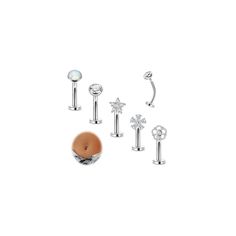 PRICES MAY VARY. Floating Belly Rings Pack:The floating belly rings pack includes five different styles.Classic and cute trendy design,each design with opal and flower shapes adorned with clear cubic zirconia stones.Easy to complement your outfit and personal style 14G CZ Navel Rings:Bar thickness:14 G(1.6 mm).Available different length:8 mm,10 mm,12 mm,14 mm.Cubic zirconia and opal size:5 mm.Three different shapes of flowers size:6.4 mm,6.5 mm,7.3 mm.Regular size fits most people,easy to screw Small Hoop Belly Button Ring, Rings Pack, Belly Button Piercing Jewelry, Belly Piercing Jewelry, Flower Shapes, Ring Opal, Body Jewelry Piercing, Navel Piercing, Button Rings