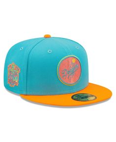 in stock Dope Hats, 59fifty Hats, Orange Design, New Era 59fifty, Cool Hats, Los Angeles Dodgers, Fitted Hat, Fitted Hats, Blue Man