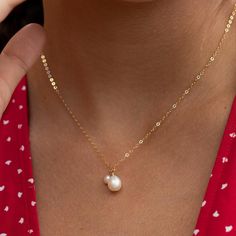 Pearl Necklace Bridal Jewelry Freshwater Pearl Jewelry Tear | Etsy Delicate Pearl Necklace With Charm For Anniversary, Delicate Pearl Charm Necklace For Anniversary, Dainty Pearl Necklace For Mother's Day, Pearl Charm Necklace With Pearl Chain For Wedding, Wedding Pearl Drop Charm Necklaces, Pearl Charm Necklace For Wedding, Wedding Pearl Charm Necklace With Pearl Chain, Pearl Chain Charm Necklace For Wedding, Elegant Tiny Charm Necklaces For Wedding