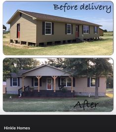 before and after pictures of a house