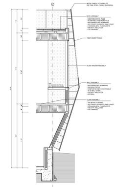 an architectural drawing showing the steps and railings