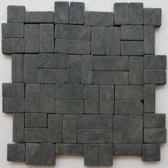 Black New Antique Mosaic Black Pebble Tile, Grey Mosaic Tiles, Square Mosaic Tile, Grey Mosaic, Pearl Tile, Elegant Tiles, Pebble Tile, Stone Mosaic Tile, Wood Mosaic