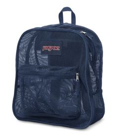 When you need everything in sight, the clear JanSport Mesh backpack is the perfect choice. This backpack features a front utility pocket and an internal hanging pocket for organization. Daily Use Bags With Mesh Pockets, Mesh Bags For Everyday Use And Back To School, Back To School Travel Mesh Bags, Mesh Backpack For Outdoor Activities, Mesh Standard Backpack For Outdoor Activities, Functional Nylon Backpack With Mesh Pockets, Travel Mesh Backpack, Casual Mesh Backpack For Back To School, Nylon Bags With Functional Pockets For Students