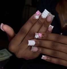 Drip Nails, Short Square Acrylic Nails, Acrylic Nails Coffin Pink, Long Square Acrylic Nails, Unique Acrylic Nails