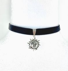 Free Spirit Fashion Sun Choker Black Velvet Necklace 12-15.5 inches long 90's/ Whimsygoth /Fairygrunge Inspired 🦋 Carefully Handmade, Original Design, Unique 💖 Grunge Black Choker For Festival, Handmade Grunge Jewelry For Festivals, Adjustable Grunge Choker For Halloween, Halloween Grunge Adjustable Choker, Adjustable Grunge Jewelry For Concerts, Alternative Adjustable Necklace For Festivals, Handmade Black Fairy Grunge Jewelry, Free Spirit Fashion, Sun Choker