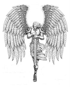 St. Micheal Angel Soldier, Archanděl Michael, Angel Warrior Tattoo, Christus Tattoo, Archangel Michael Tattoo, Angels Tattoo, St Michael Tattoo, Angelo Guerriero, Guardian Angel Tattoo