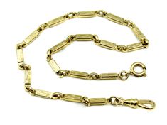 Vintage Goldtone Fancy Links Pocket Watch Chain 12"  Swivel and Spring ring clasp Chain 12" long No hallmarks Beautiful Gift Box Included Timeless Rectangular Necklace For Formal Occasions, Timeless Formal Chain Necklace With Lobster Clasp, Vintage Rectangular Jewelry With Polished Finish, Luxury Chain Necklace With Lobster Clasp For Formal Events, Luxury Chain Necklace With Lobster Clasp For Formal Occasions, Formal Gold Necklace With Box Clasp, Elegant Link Jewelry With Clasp, Formal Link Chain Jewelry, Elegant Rectangular Chain Necklace For Formal Occasions