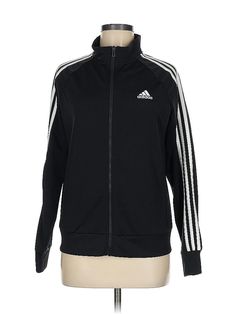 Adidas Track Jacket Size: Medium Jackets & Outerwear - used. 100% POLYESTER | Adidas Track Jacket: Black Jackets & Outerwear - Size Medium Black Jackets, Adidas Track Jacket, Active Outfits, Adidas Track, Adidas Black, Track Jacket, Black Jacket, Track Jackets, Black Adidas