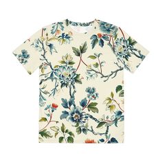 Experience the essence of nature with our Botanical Print T-shirt for Men. Perfect for a casual yet stylish look, this tee features a captivating floral design that's ideal as a thoughtful gift for dads or any plant-loving individual. The vibrant all over print decorates both the front and the back of this tee making it an instant standout in anyone's wardrobe. Made with 100% silky smooth, brushed polyester, these t-shirts are comfy, and designed to be shrink and fade-resistant. All panels are cut and sewn together by skilled artisans for picture-prefect printing and excellent fit.  - Material: 100% brushed polyester -Light fabric (5.16 oz/yd² (175 g/m -Size and care information printed inside the collar -Seam thread color automatically matched to design (black or white) -Assembled in the Summer Cotton T-shirt With All Over Print, Cotton T-shirt With All Over Print For Summer, Botanical Relaxed Fit T-shirt With Graphic Print, Botanical Printed Cotton T-shirt, Botanical Floral Print Relaxed Fit T-shirt, Botanical Floral Print Short Sleeve T-shirt, Botanical Flower Graphic Print T-shirt, Cotton Short Sleeve T-shirt With Dog Print, Tee Shirt Homme