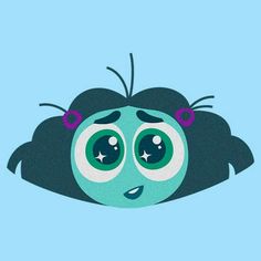 an illustration of a bug with big eyes