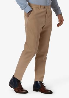 Our Camel Cotton Chino Pants are a classic wardrobe staple. Made of durable, high-quality cotton, these pants stand the test of time and are great for both casual and professional occasions and a consistent best seller. Brown Straight Chinos For Business Casual, Chino Cotton Twill Pants For Work, Chino Cotton Twill Chinos For Work, Standard Cut Leg Chinos For Workwear, Workwear Chinos With Standard Cut Leg, Standard Cut Cotton Chinos For Work, Workwear Chinos In Chino Cotton Twill, Cotton Chinos For Workwear, Cotton Dress Pants With Tapered Leg For Work