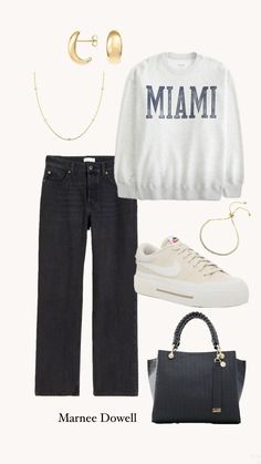 Crew neck sweatshirt outfit, crew neck outfit, casual outfits, outfit idea, outfit ideas | outfit inspo, casual outfits for women, casual school outfits, outfit inspo, outfits aesthetic, outfit inspo casual, outfit ideas every day, outfit inspo for school, outfit inspo school, outfit collage, spring outfit, outfit ideas everyday, outfit capsule, outfit capsule wardrobe, nike shoes women, nike outfits Crew Neck Sweatshirt Outfit, Outfit Capsule Wardrobe, Outfit Inspo For School, Crewneck Sweatshirt Outfit, Outfit Inspo School, Outfit Capsule, Crew Neck Outfit, Outfit Inspo Casual