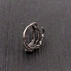 Gothic Hand Cast Ring Jewelry, Unique Claw-shaped Silver Jewelry, Gothic Claw Rings As Gift, Silver Claw Rings For Gift, Raven Claw, Raven Jewelry, Button Studs, Antler Necklace, Skull Pendant Necklace