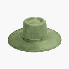 Pistachio Rancher Fedora Hat by AB.LINO Our OG Rancher fedora with a classic width brim. This hat is designed to make a statement — for elegance, for everyday and for the billion moments in between. Hand-made from stiffened Mexican suede with a rigid brim and crown, this style is designed to hold its shape through thick and thin. Trimmed with a Minimal Mexican Suede Hat Band. Made from stiffened Mexican suede Spot / specialist clean Brim width: 3 3/8″ / 8.5725 cm Crown height: 4″ – 4.75″ Rigid c Suede Hat, Crown Design, Fall Favorites, Hat Band, Fall Shopping, Fedora Hat, Pistachio, Fedora, Matcha