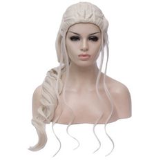 Item Function: 1. Good Quality: Beige wigs for women with stylish design and outstanding looking. Made of heat resistant synthetic fiber, soft touch, and natural looking, just like your own real hair. Wigs for women with very stylish designs and pretty looking, make you more beautiful and confident, you will get tons of compliments with this cute wig. The comfortable wig cap with 2 adjustable straps, you can adjust its size to fit your head. The size fits most people. 2. Breathable Net: Breathab Cute Wig, Black Curly Wig, Real Hair Wigs, Green Wig, Long Hair Wigs, Blonde Braids, Blue Wig, Wavy Style, Braided Wigs