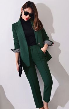 Trendy Work Outfit, Suits Formal, Pant Suits For Women, Fashionable Work Outfit, Elegant Pant, Business Suits, Pant Suits, Pantsuits For Women