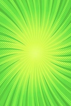 an abstract green background with halftone dots and a starburst in the center