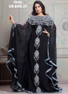 Big Sale !! Offer For US Customers, BUY 5, GET 1 FREE (add 6 to cart) Islamic Wedding Dress, Farasha Abaya, Kaftan Design, Kaftan Designs, Islamic Wedding, Moroccan Dress, Fabric Colour, Abaya Dress, Custom Wedding Dress