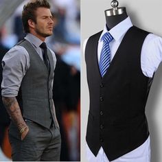 Casual Suit Vest, Business Casual Suit, Man Suit, New Mens Fashion, Fashion Design Dress, Matching Couple, Cotton Fashion, Casual Vest