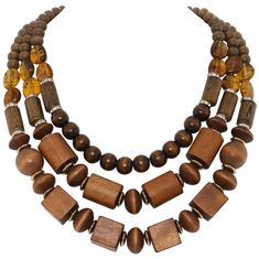 PRICES MAY VARY. Material: Wood,Acrylic,CCB,Chain. Size:necklace length 19.5"/ 21.5"/ 24.2", extension chain 2.75". Safe and Sturdy: odorless,solid wood,safe to wear,sturdy and not easy to break. Fashionable Design:The classic and simple wooden necklace is suitable for all occasions and makes you look more charming, a perfect gift for birthday, Christmas, Father's Day, Valentine's Day, anniversary, etc. More Choices: This will get you lots of compliments. We have more styles in our store, such a Bead Collar Necklace, Beaded Collar Necklace, Wood Bead Necklace, Wood Acrylic, Wooden Necklace, Beaded Collar, Bib Necklaces, Pretty Necklaces, Beaded Accessories