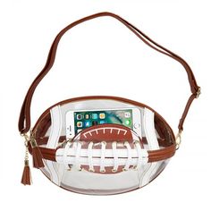 Sporty Bags For Football Season, Tailgate Necessities, Football Bags, Football Purse, Football Fundraiser, Kc Chiefs Football, Football Bag, Football Mom Gifts, Clear Stadium Bag