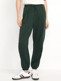 Extra High-Waisted SoComfy Sweatpants | Old Navy Dark Green Sweatpants, Green Sweatpants, Old Navy Women, Sweat Pants, Jogger Sweatpants, Bottom Clothes, Belly Button, Winter Wardrobe, Drawstring Waist